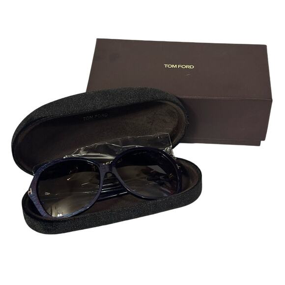 Tom Ford Purple Iridescent Carola Plastic Frame Sunglasses - Picture 1 of 12